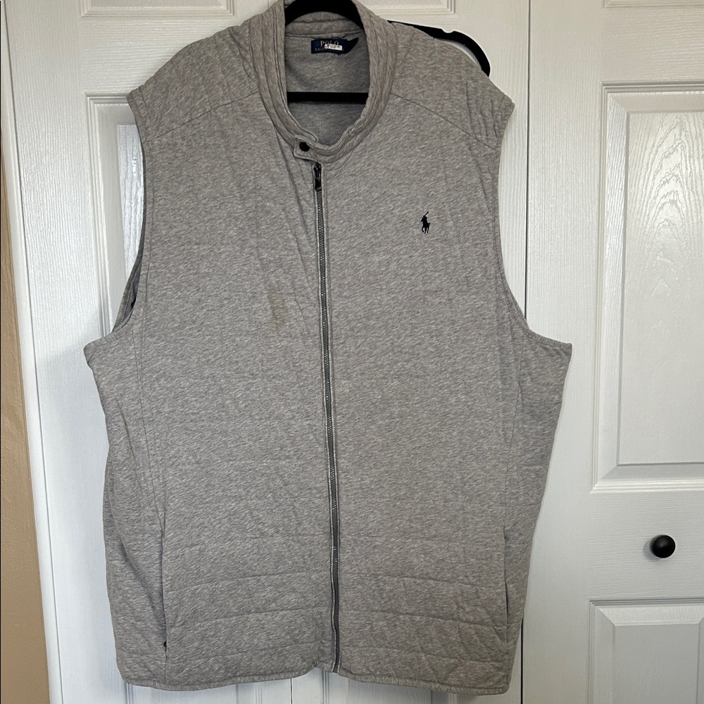 Vest Polo by Ralph Lauren Men's Zip-Up in Gray - Picture 6 of 9